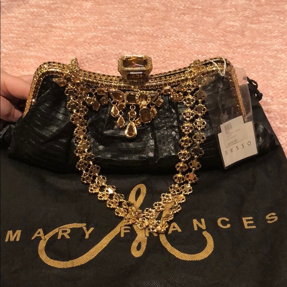 Mary Frances Handbags - Mary Frances unique leather bag with crystals